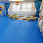 Solid Color Plastic Flooring Modern Water-Resistant Square Edge Floor Tiles