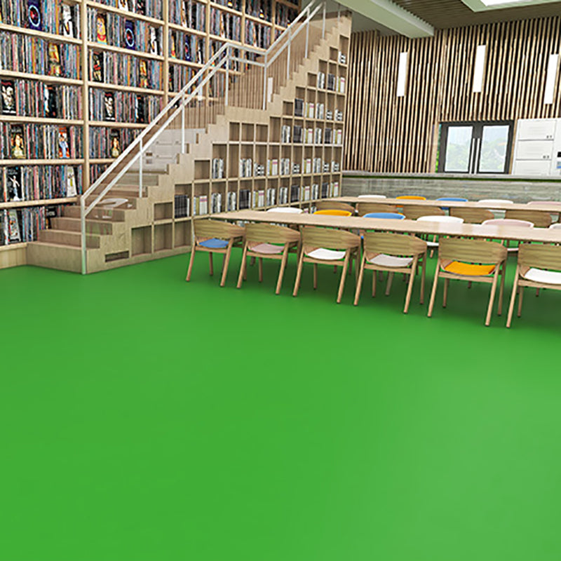 Solid Color Plastic Flooring Modern Water-Resistant Square Edge Floor Tiles