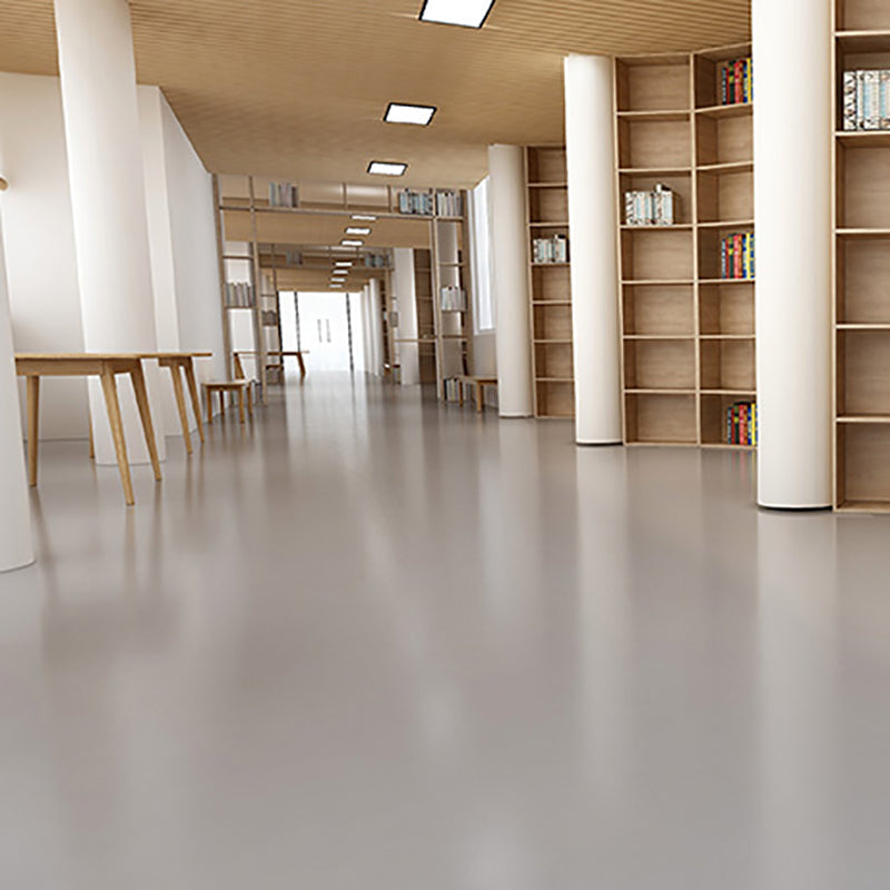 Solid Color Plastic Flooring Modern Water-Resistant Square Edge Floor Tiles