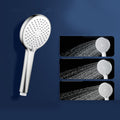 Round Self-Cleaning Handheld Shower Adjustable Water Flow Wall Mounted Hand Shower