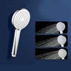 Round Self-Cleaning Handheld Shower Adjustable Water Flow Wall Mounted Hand Shower