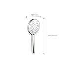 Round Self-Cleaning Handheld Shower Adjustable Water Flow Wall Mounted Hand Shower