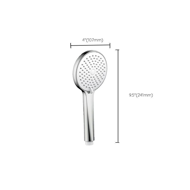Round Self-Cleaning Handheld Shower Adjustable Water Flow Wall Mounted Hand Shower
