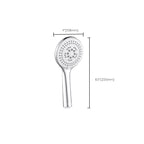 Round Self-Cleaning Handheld Shower Adjustable Water Flow Wall Mounted Hand Shower