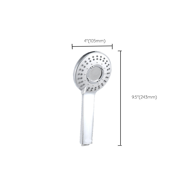 Round Self-Cleaning Handheld Shower Adjustable Water Flow Wall Mounted Hand Shower
