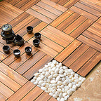 Wood Deck/Patio Floor Tiles with Click Installation Floor Slabs Tiles
