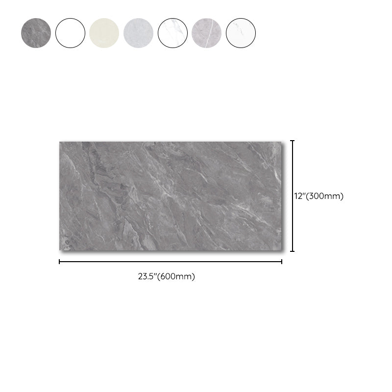 Rectangular Mold Resistant Tile PVC Single Peel & Stick Tile for Splashback Wall