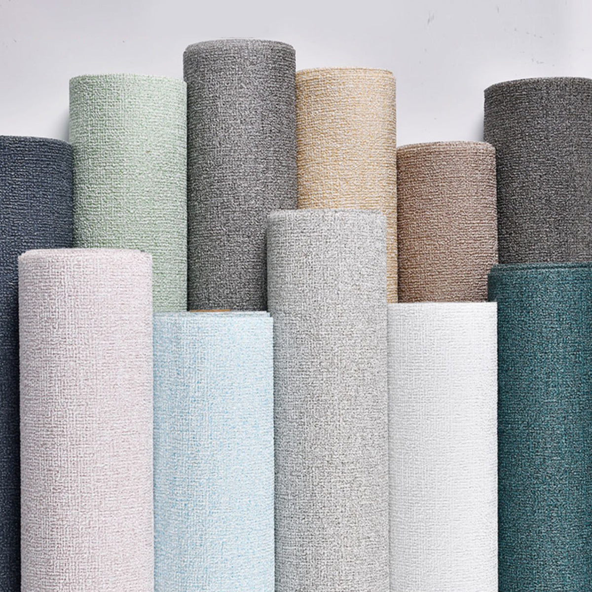 Modern Tin Back Wall Cladding Texture Linen Roll Wall Ceiling Panel