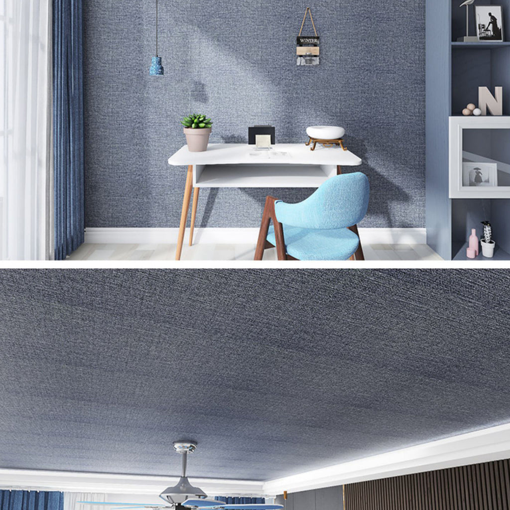 Modern Tin Back Wall Cladding Texture Linen Roll Wall Ceiling Panel