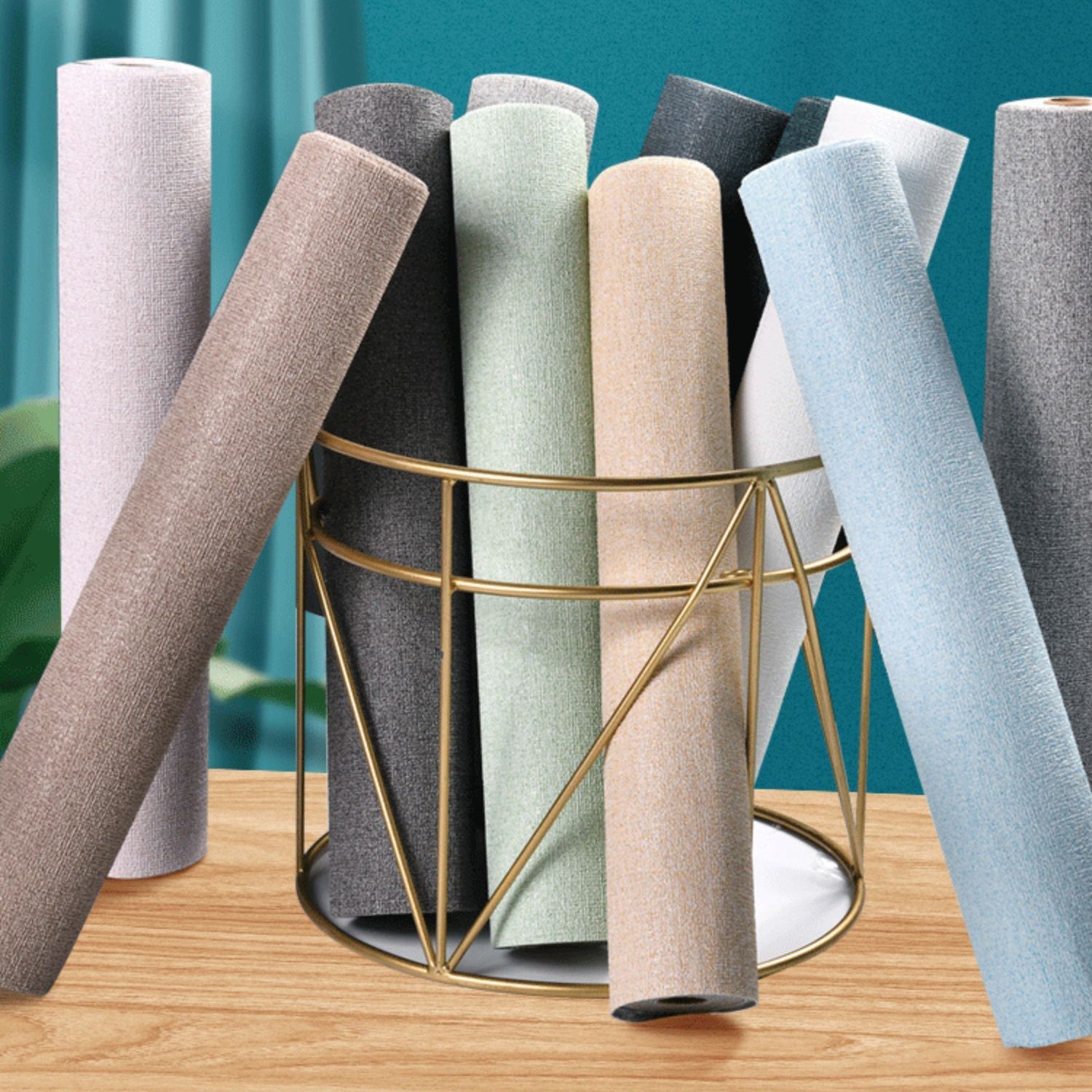Modern Pearl Wainscoting Flax Wall Access Panel Self-Adhesive Wall Panels