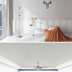 Modern Pearl Wainscoting Flax Wall Access Panel Self-Adhesive Wall Panels