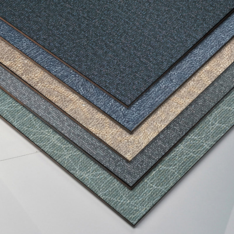Modern fabric look plastic floor water-repellent square edge floor tiles