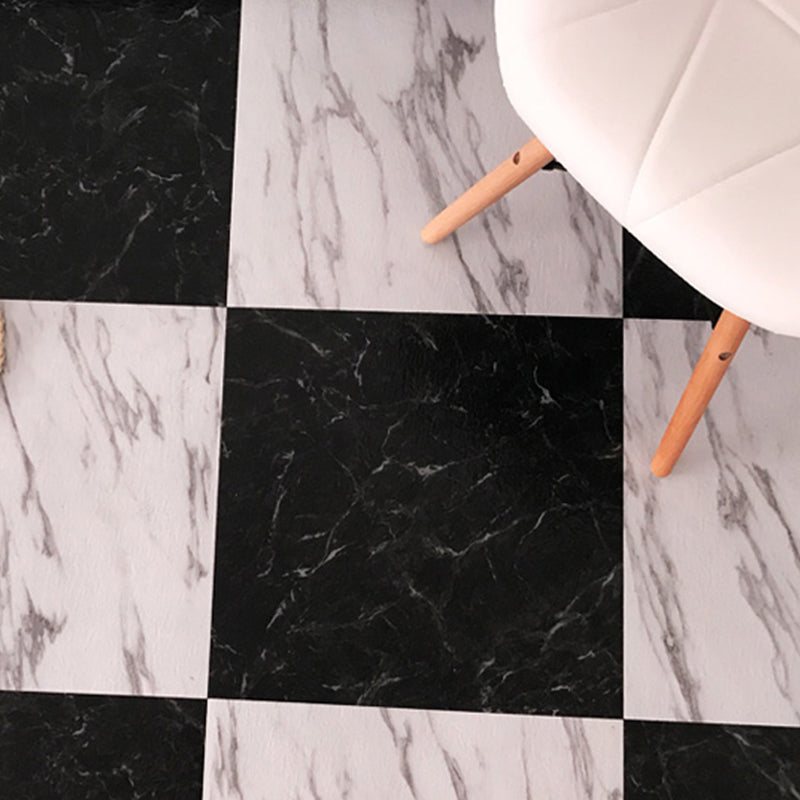 Modern fabric look plastic floor water-repellent square edge floor tiles