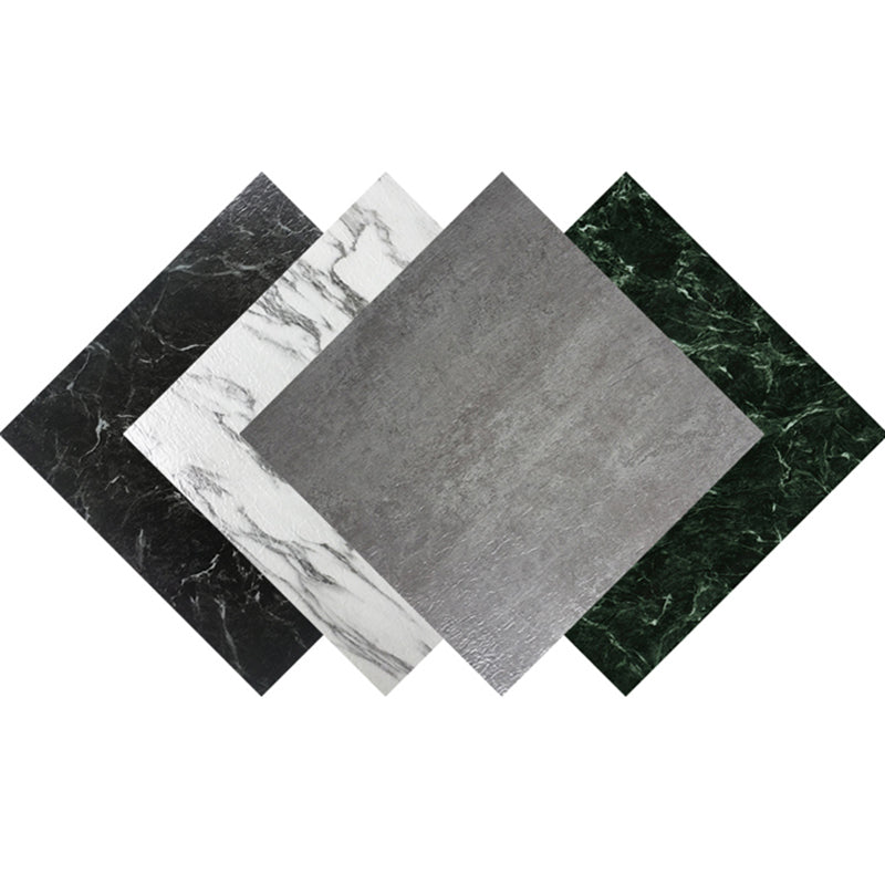 Modern fabric look plastic floor water-repellent square edge floor tiles