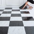 Modern fabric look plastic floor water-repellent square edge floor tiles