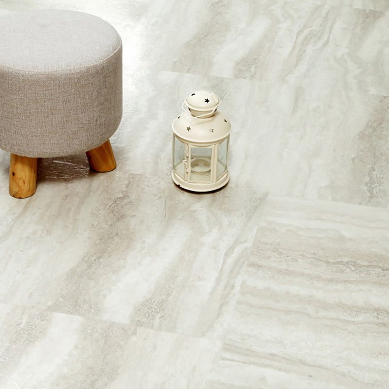 Modern fabric look plastic floor water-repellent square edge floor tiles