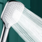 Rectangular Self-Cleaning Hand Shower Adjustable Spray Pattern Wall-Mounted Hand Shower