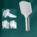 Rectangular Self-Cleaning Hand Shower Adjustable Spray Pattern Wall-Mounted Hand Shower
