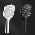Rectangular Self-Cleaning Hand Shower Adjustable Spray Pattern Wall-Mounted Hand Shower