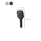 Rectangular Self-Cleaning Hand Shower Adjustable Spray Pattern Wall-Mounted Hand Shower