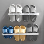 Minimalist Bathroom Accessories Set Metal Slipper Rack/Towel Holder