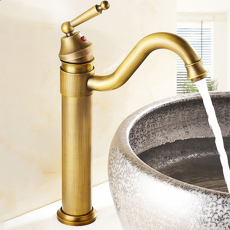 Farmhouse Widely Distributed Bathroom Faucet Vintage Single Hole Sink Faucet