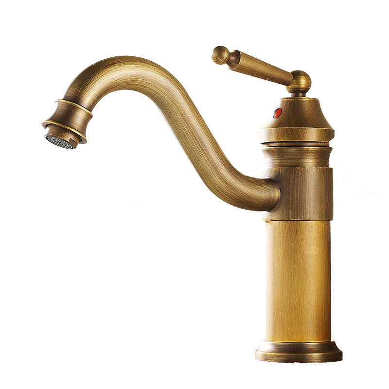 Farmhouse Widely Distributed Bathroom Faucet Vintage Single Hole Sink Faucet