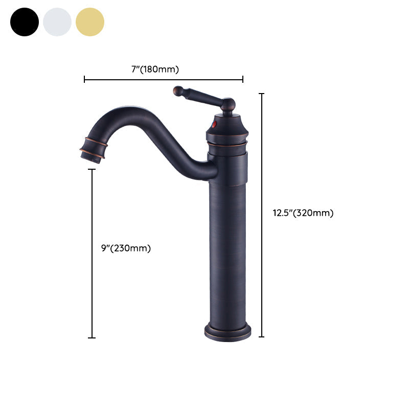 Farmhouse Widely Distributed Bathroom Faucet Vintage Single Hole Sink Faucet