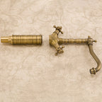 Industrial Widespread Bathroom Faucet Cross Handle Medium Sink Faucet