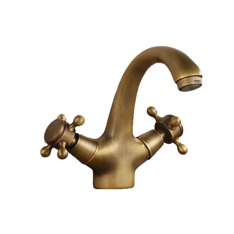 Button Handle Widespread Bathroom Faucet Industrial Sink Faucet
