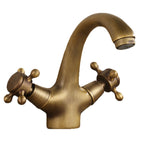Button Handle Widespread Bathroom Faucet Industrial Sink Faucet