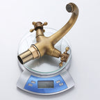 Button Handle Widespread Bathroom Faucet Industrial Sink Faucet