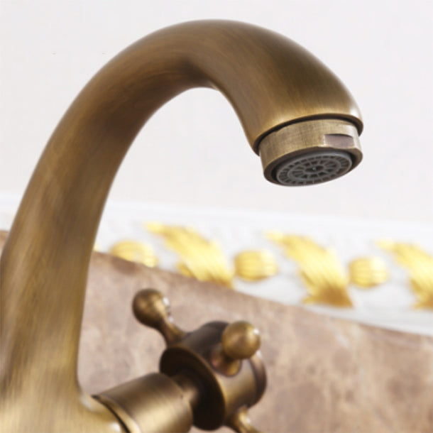 Button Handle Widespread Bathroom Faucet Industrial Sink Faucet