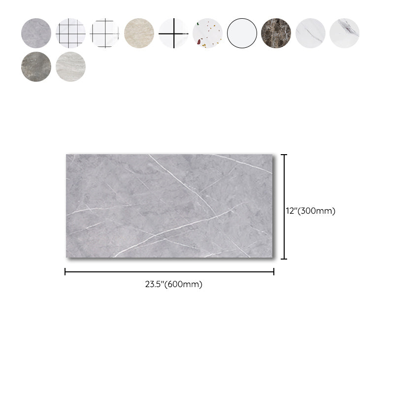 Rectangular Mold Resistant Tile PVC Singular Peel & Stick Tile for the Kitchen