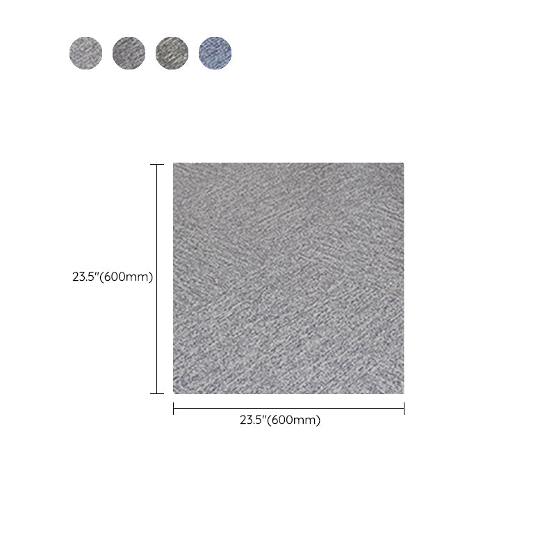 Square Scratch Resistant Plastic Floor Waterproof Peel & Stick Floor Tiles