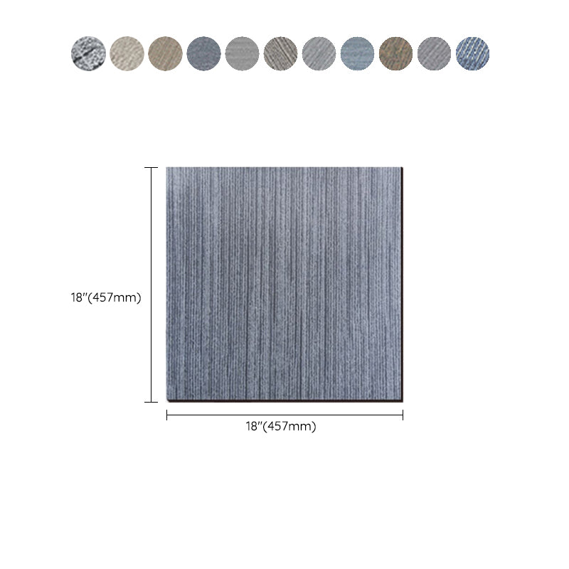 Square Scratch Resistant Plastic Floor Waterproof Peel & Stick Floor Tiles