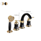 Contemporary Tub Faucet Deck Mount Trim Bathtub Faucet Trim for Bathroom