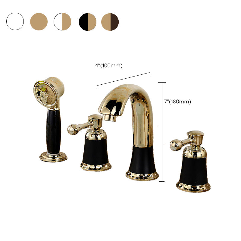 Contemporary Tub Faucet Deck Mount Trim Bathtub Faucet Trim for Bathroom