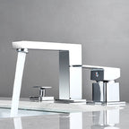 Contemporary Bath Faucet Trim Deck Mounted Low Arc Bathroom Faucet
