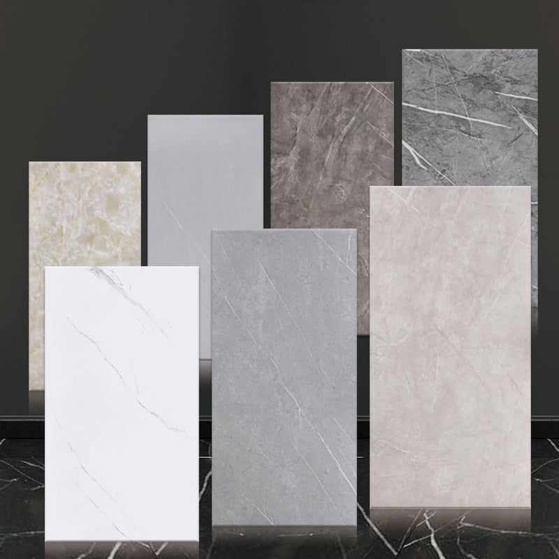 Marbling Stain Resistant Tiles PVC Single Peel & Stick Tiles for Backsplash