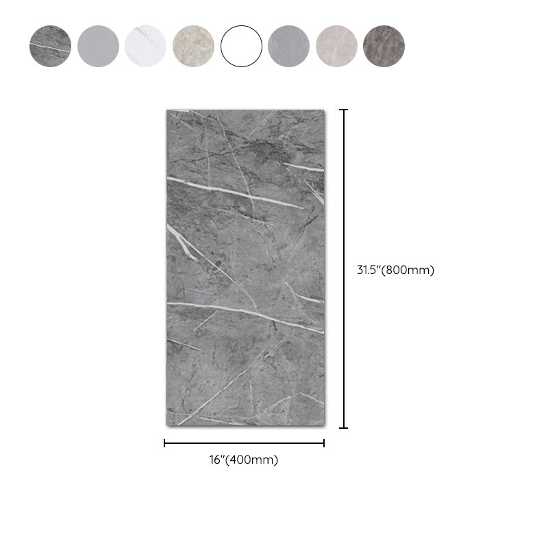 Marbleing Stain Resistant Tiles PVC Single Peel & Stick Tiles for Backsplash