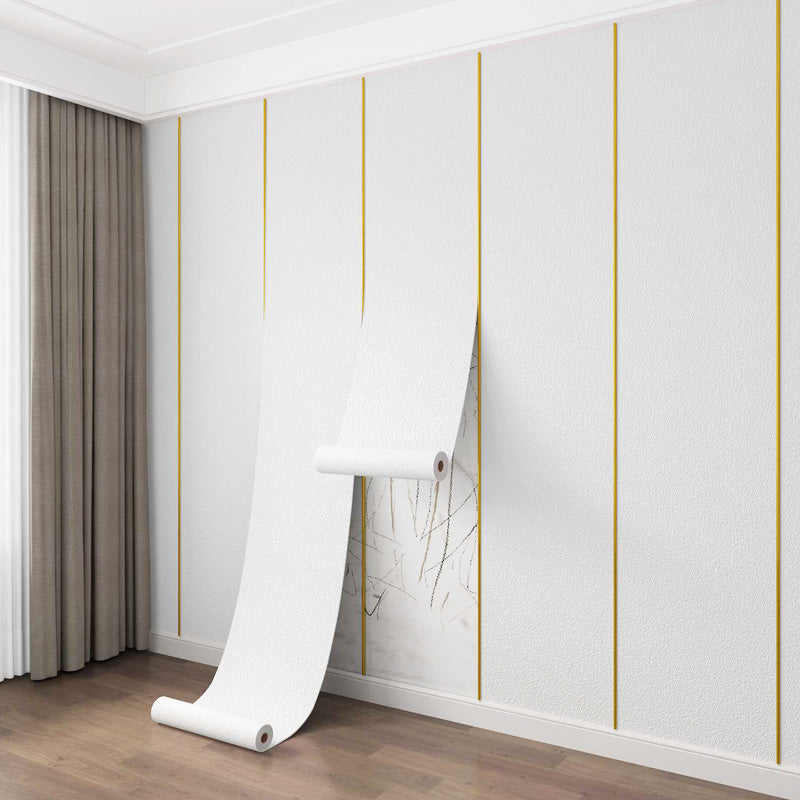 Modern Pearl Wall Mouldings Flat Wall Access Panel Peel and Stick Foam Baseboard