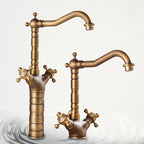 Industrial Widespread Bathtub Faucet with Cross Handles Sink Faucet