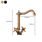 Industrial Widespread Bathtub Faucet with Cross Handles Sink Faucet