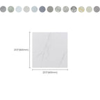 Marbling Plastic Floor Waterproof Peel & Stick Floor Tiles