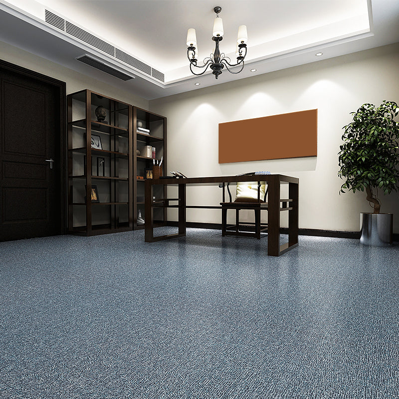 Square Plastic Flooring Water Repellent Peel and Stick Tiles Floor Leather