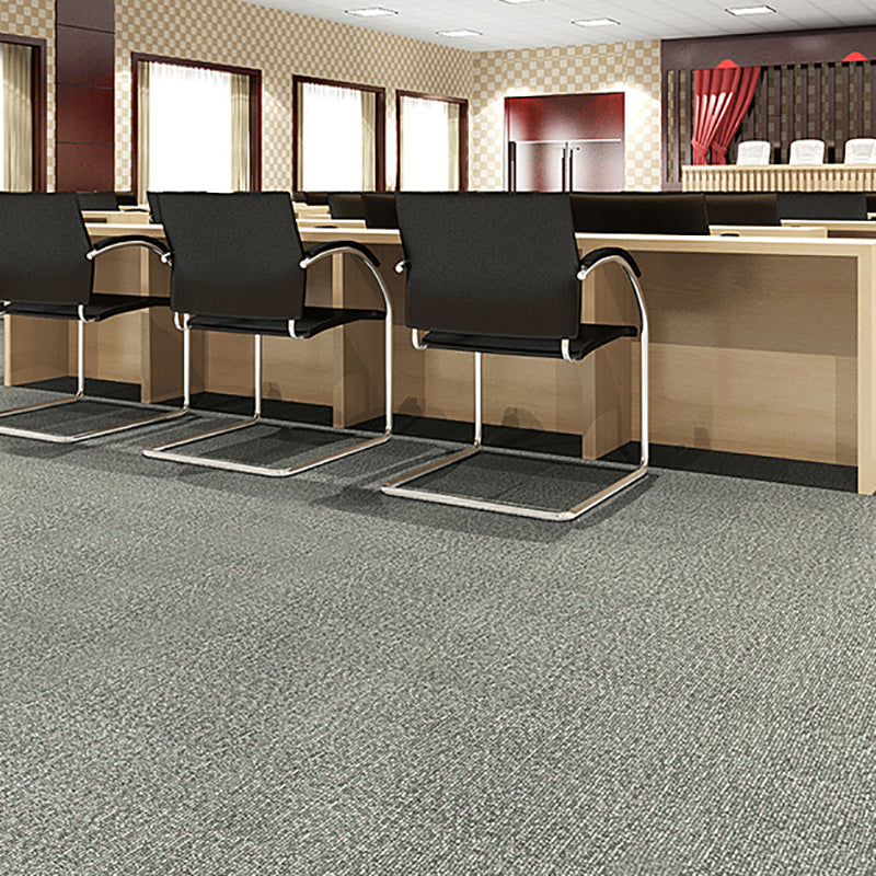 Square Plastic Flooring Water Repellent Peel and Stick Tiles Floor Leather