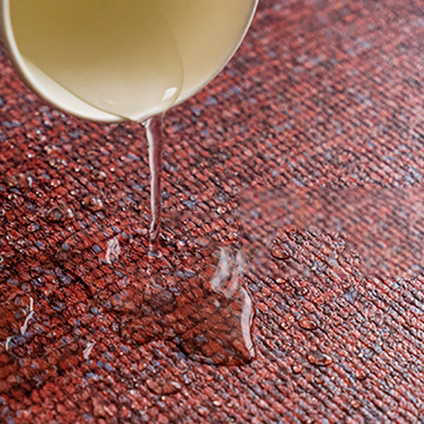 Square Plastic Flooring Water Repellent Peel and Stick Tiles Floor Leather