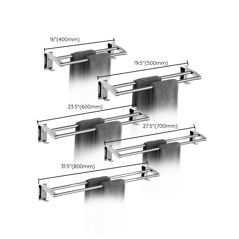 Polished Chrome Bathroom Accessory Set Modern Bathroom Shelf Stainless Steel