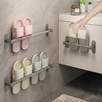 Gray Bathroom Accessory Set Modern 1/2 - Piece Bathroom Shelf Rustproof